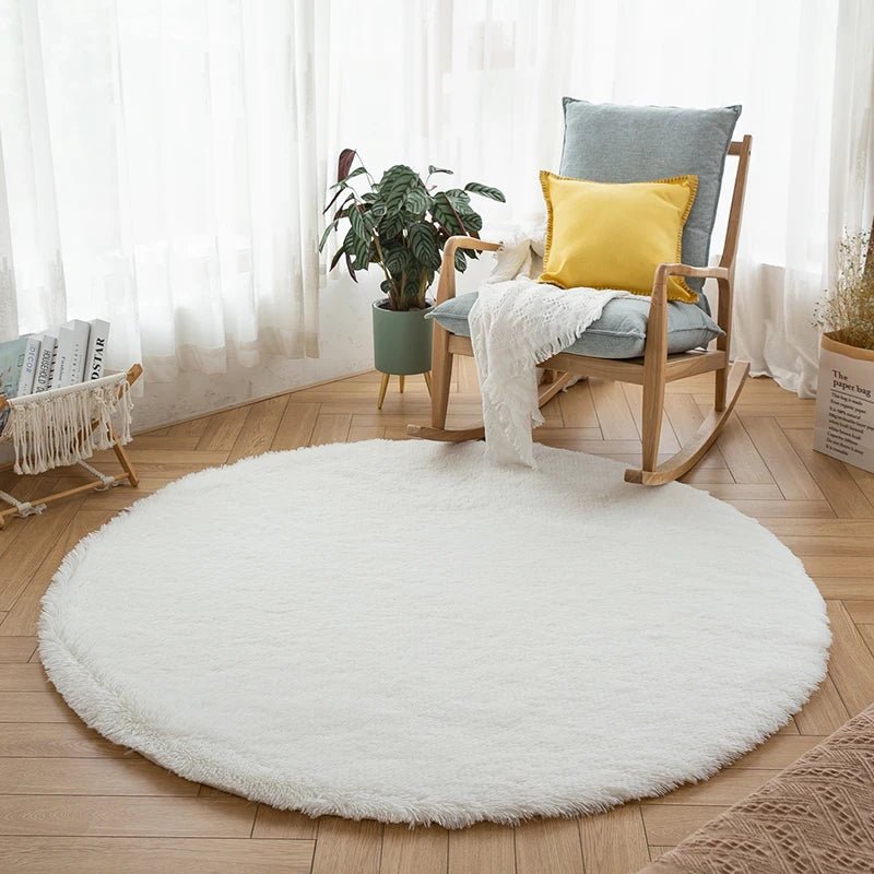 Plush Soft Round Pet Rug