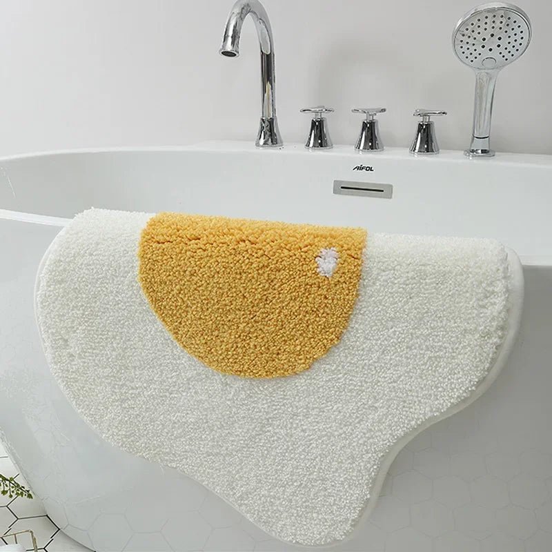 Poached Egg Non-Slip Rug and Mat