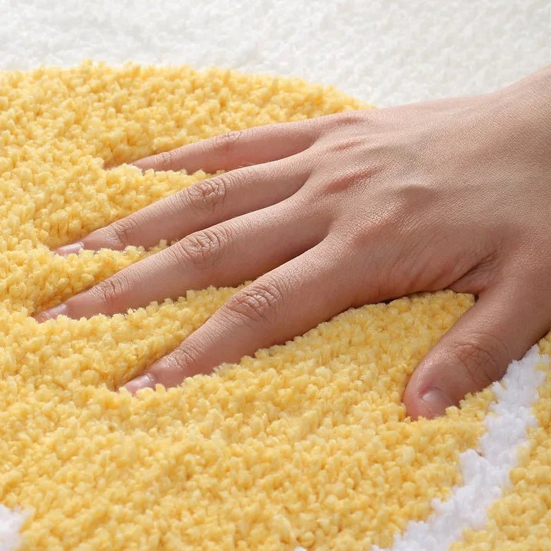 Poached Egg Non-Slip Rug and Mat