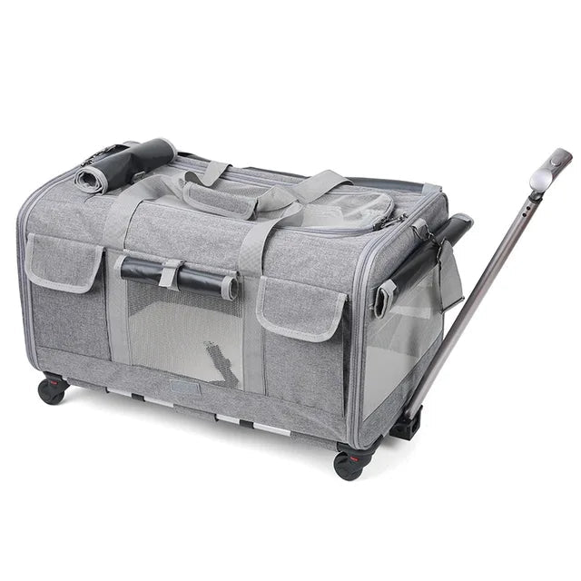 Portable and Foldable Pet Trolley Case