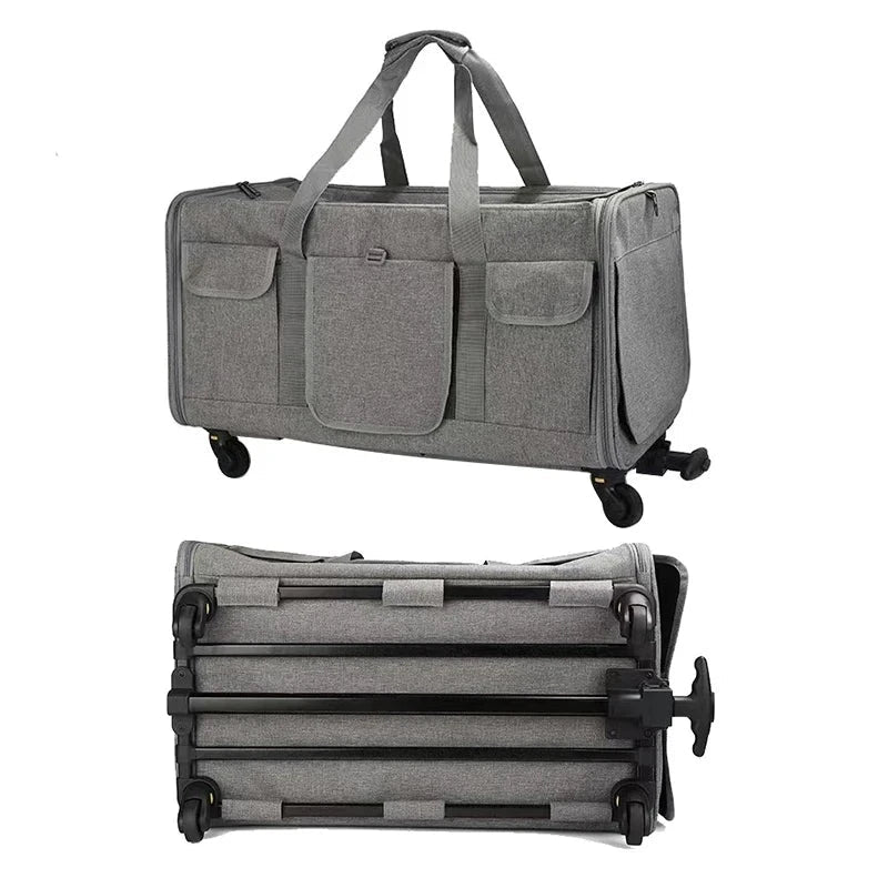 Portable and Foldable Pet Trolley Case