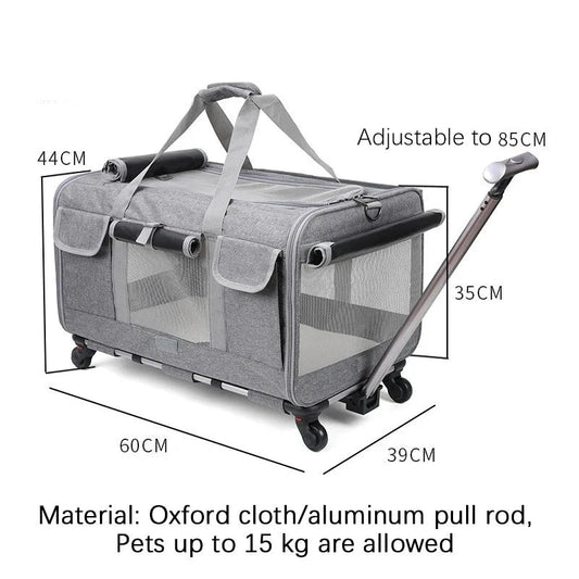 Portable and Foldable Pet Trolley Case