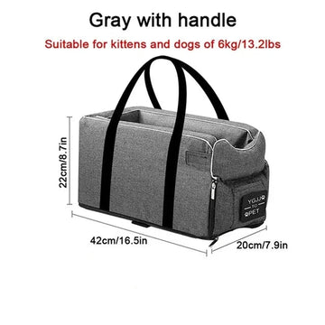 grey with handle