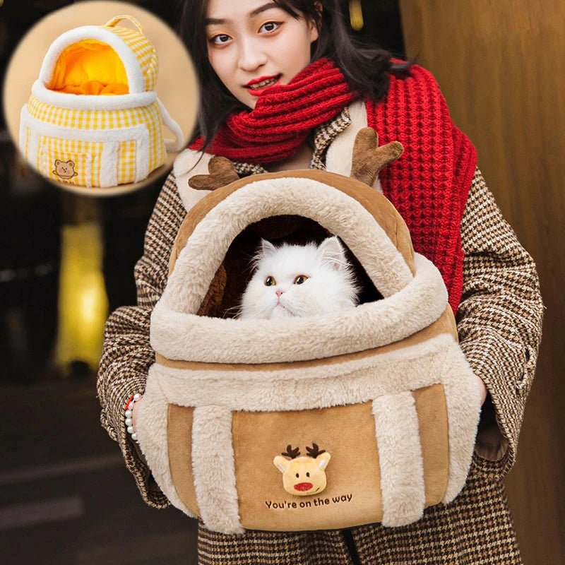 Portable Travel Kitty Pet Carrier Tummy Bag