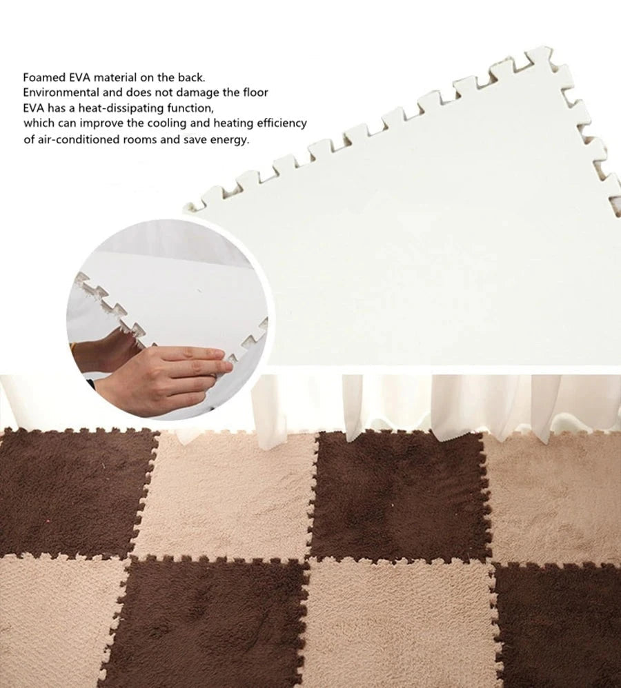 Puzzle Assembly Carpets Anti-Slip for Pet Play Area
