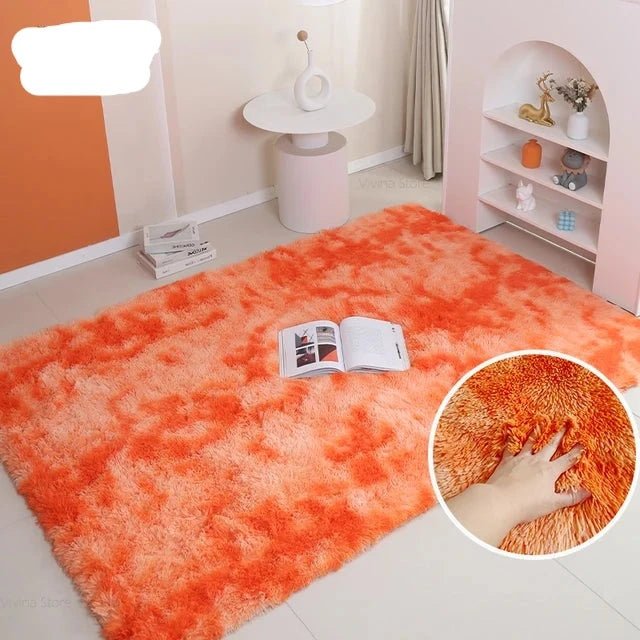Rainbow Fluffy Pet Rug