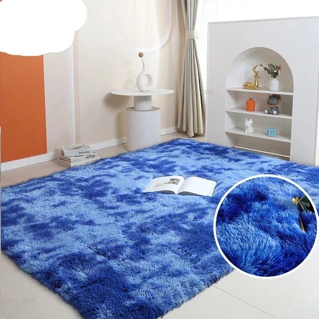 Rainbow Fluffy Pet Rug