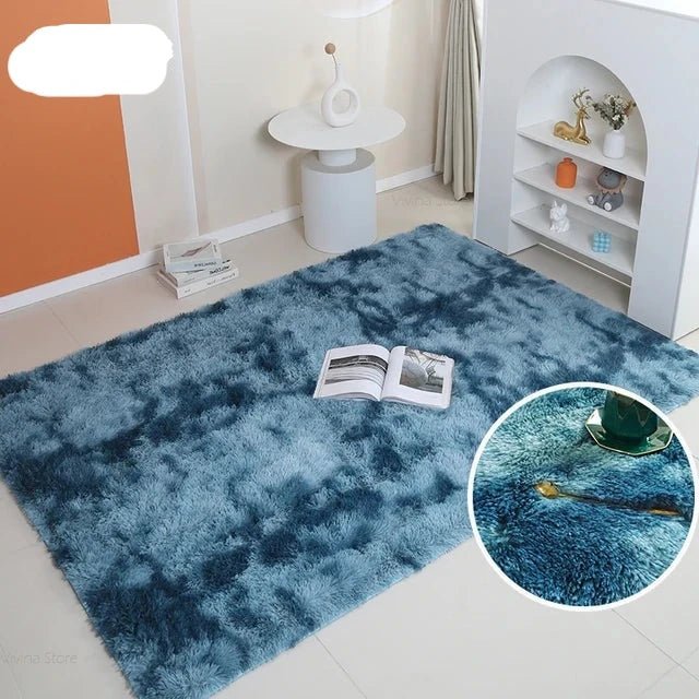 Rainbow Fluffy Pet Rug