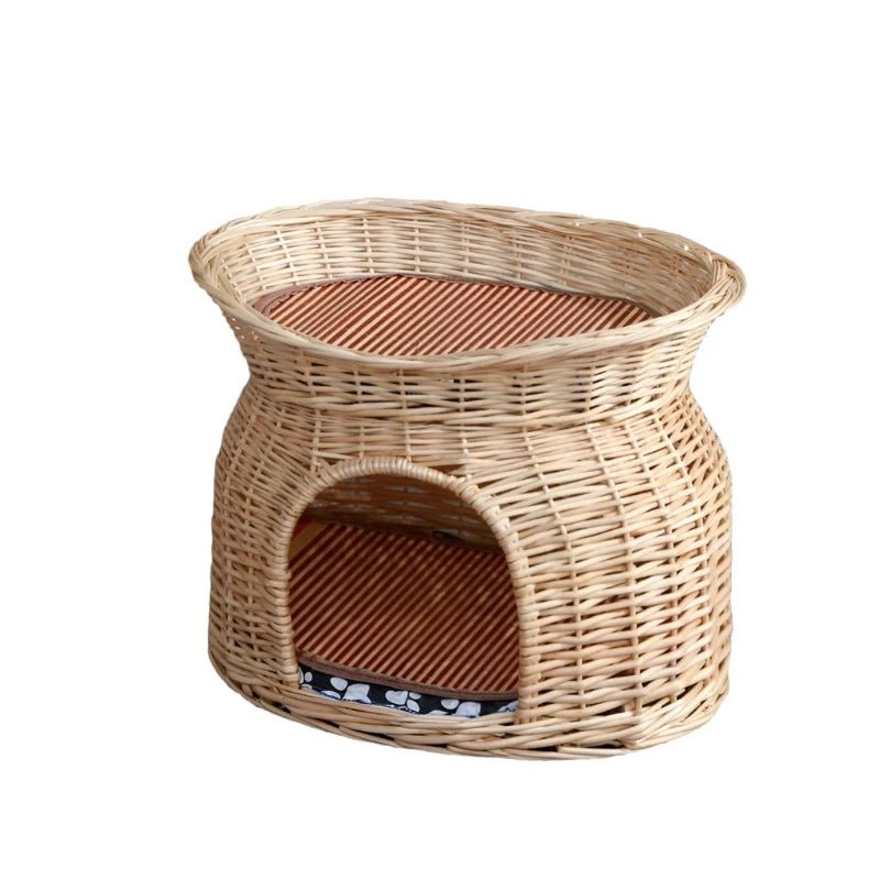 Rattan Wicker Cat Nest