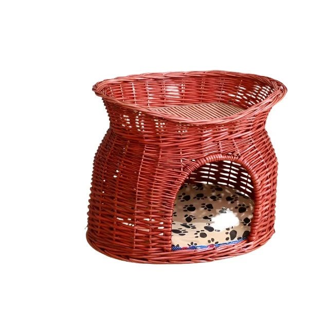 Rattan Wicker Cat Nest