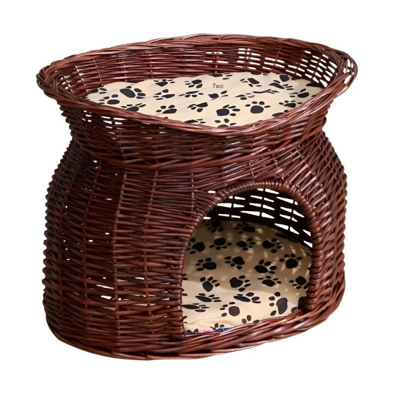 Rattan Wicker Cat Nest