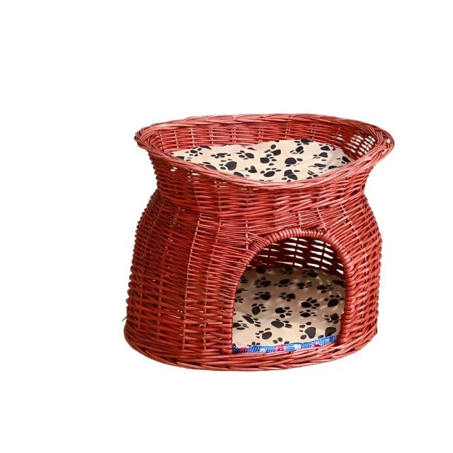 Rattan Wicker Cat Nest