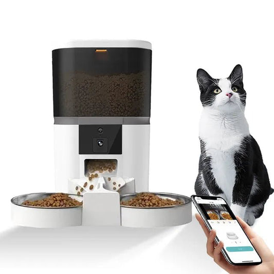 REPETSUN Automatic Pet Feeder (4L Capacity, HD Camera, Smartphone App)