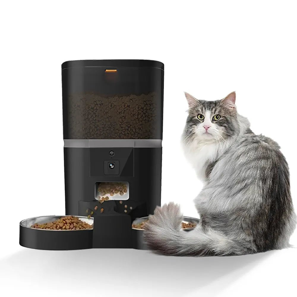 REPETSUN Automatic Pet Feeder (4L Capacity, HD Camera, Smartphone App)