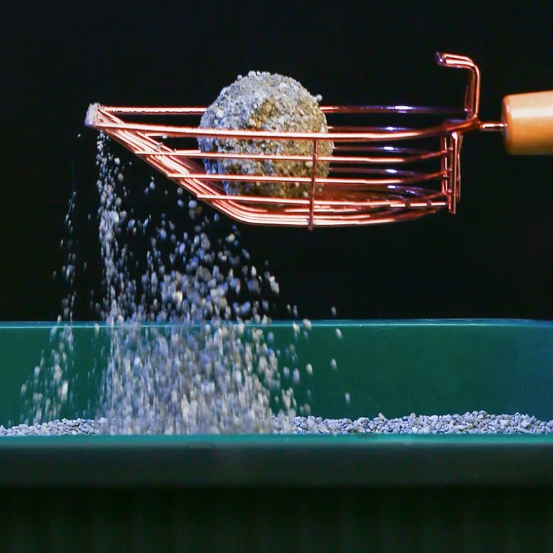 Rose Gold Cat Litter Metal Scooper with Hook