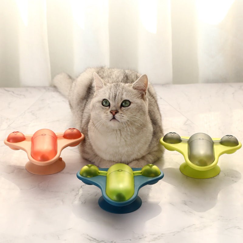 Rotating Plane Treat Leaking Cat Toy