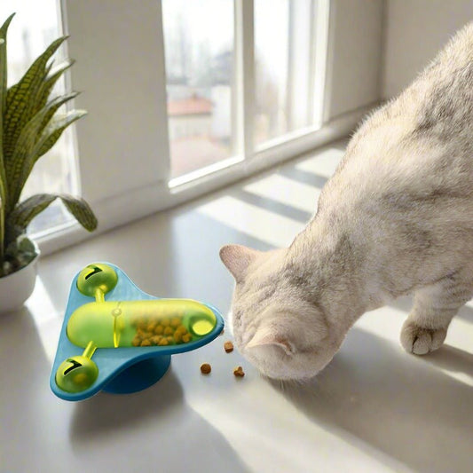 Rotating Plane Treat Leaking Cat Toy