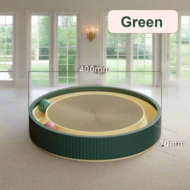 Round Cat Scratching Board with Ball with Nail Sharpening
