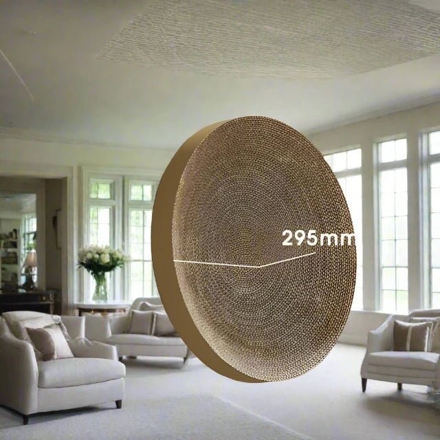 Round Cat Scratching Board with Ball with Nail Sharpening