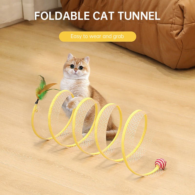 S-Shaped Cat Tunnel Toy