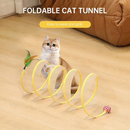 S-Shaped Cat Tunnel Toy