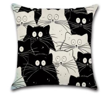 Scared Cat Anime Pillow Cushion for Indoor Sofas or Outdoor Chairs