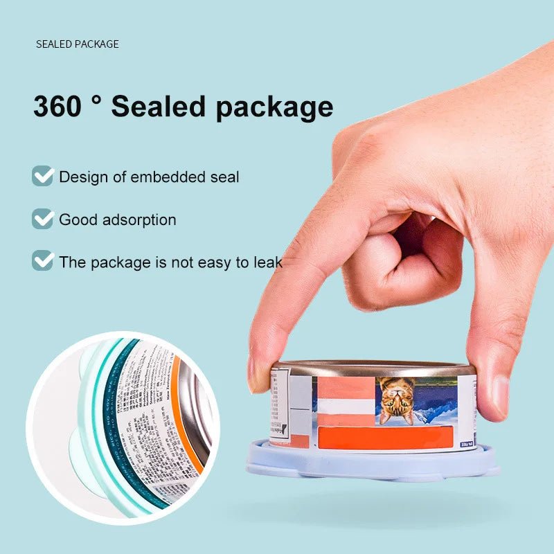 Silicone Wet Food Lid Cover with Spoon