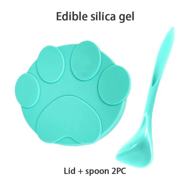Silicone Wet Food Lid Cover with Spoon