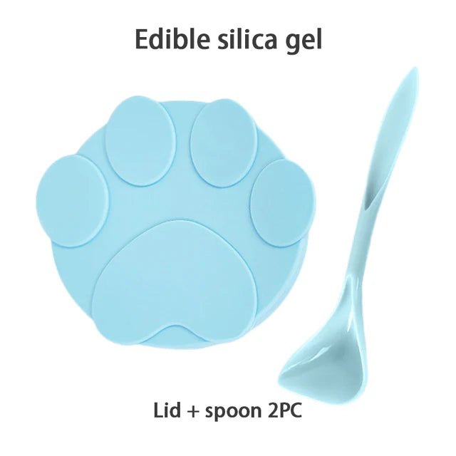Silicone Wet Food Lid Cover with Spoon
