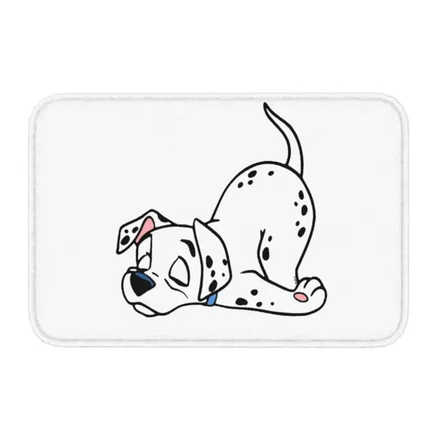 Sleeping Dalmations Font Door Floor Entrance Mat