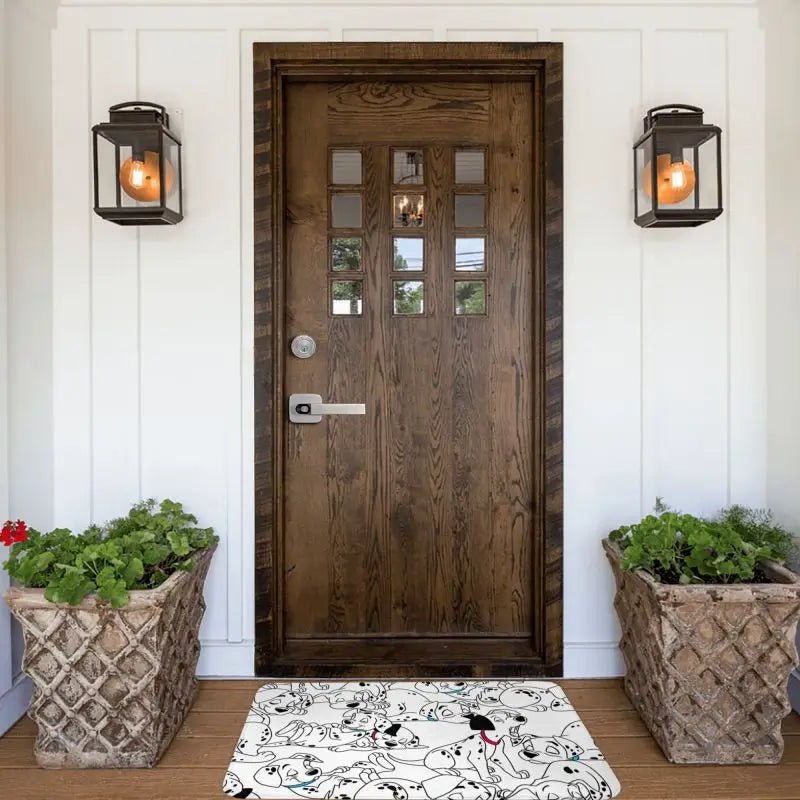 Sleeping Dalmations Font Door Floor Entrance Mat