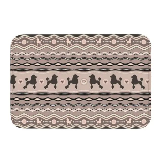 Starry Night Poodle Anti-Slip Doormat