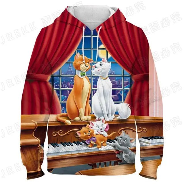 The Aristocats Harajuku Marie 3D Printed Hoodie