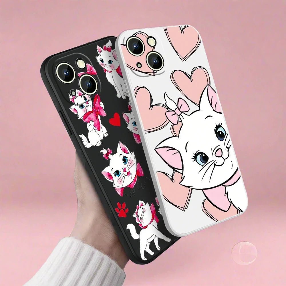 The Aristocats Marie Phone Case For Apple iPhone 14 13 12 mini 11 Pro 8 7 Plus XR XS X Max Liquid Rope Funda Cover
