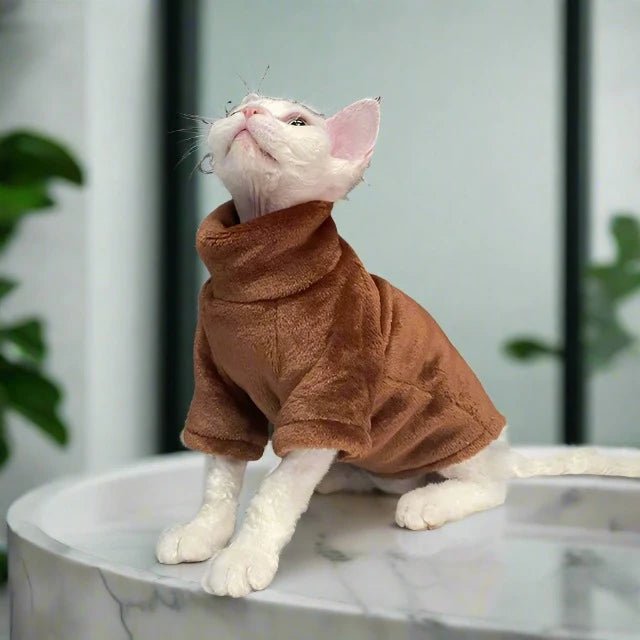 Turtleneck Cat Sweater for All Cats (Sphynx, Maine-Coon, Tabbies)