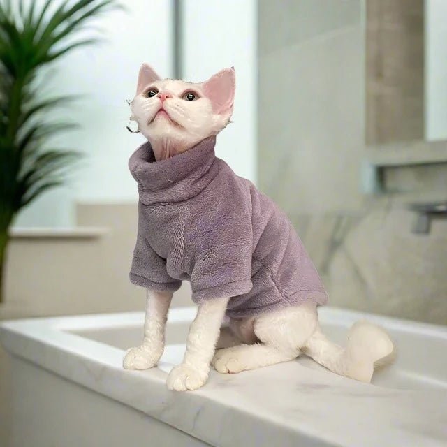 Turtleneck Cat Sweater for All Cats (Sphynx, Maine-Coon, Tabbies)