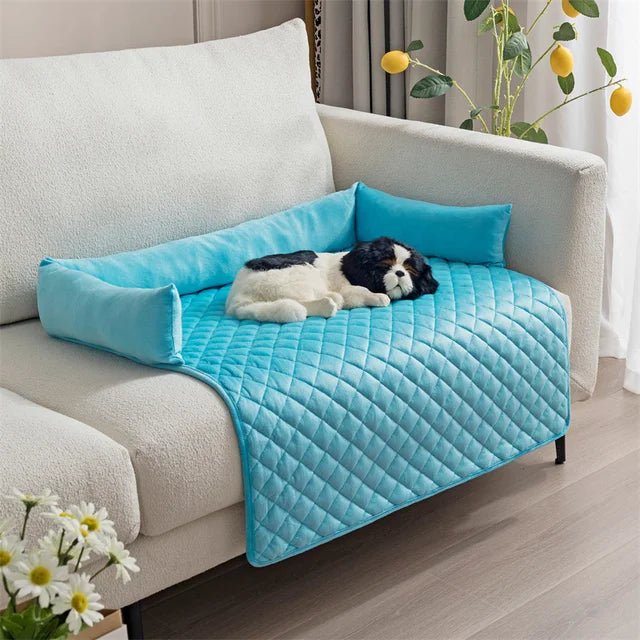 Velvet Quilted Sofa Blanket Bed and Couch Protector