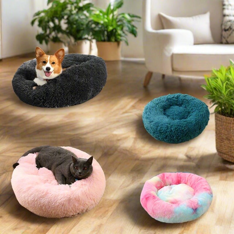 Warm Softie Donut Plush Bed