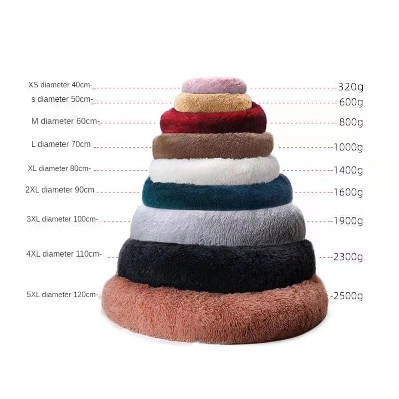 Warm Softie Donut Plush Bed