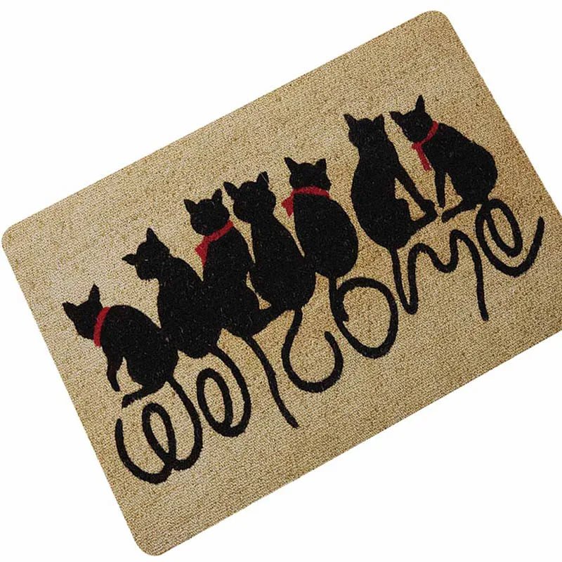 Welcome Cats Entrance Absorbent Anti-Slip Mats