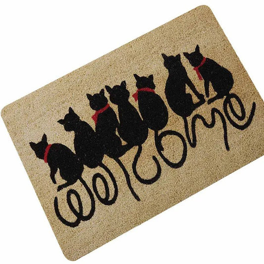 Welcome Cats Entrance Absorbent Anti-Slip Mats