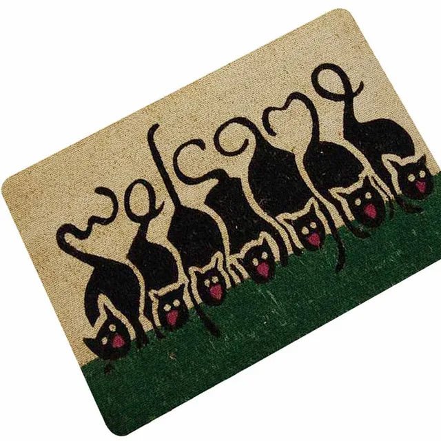 Welcome Cats Entrance Absorbent Anti-Slip Mats