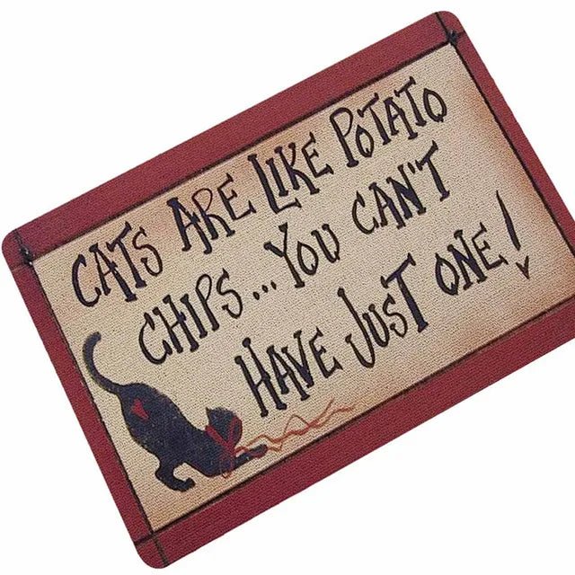 Welcome Cats Entrance Absorbent Anti-Slip Mats