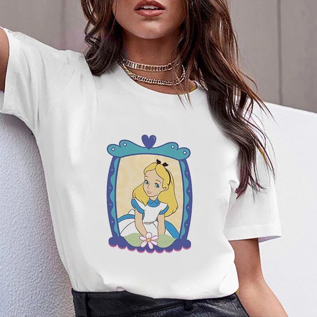 We're All Mad Here Alice in Wonderland T-Shirt for Women