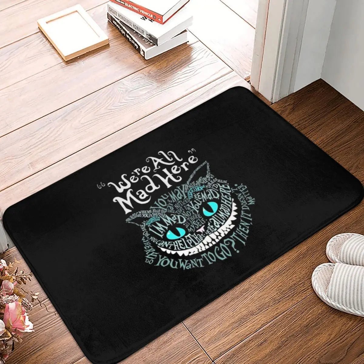 We're All Mad Here Cheshire Cat Absorbent Doormat