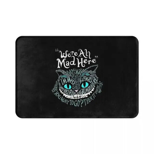 We're All Mad Here Cheshire Cat Absorbent Doormat