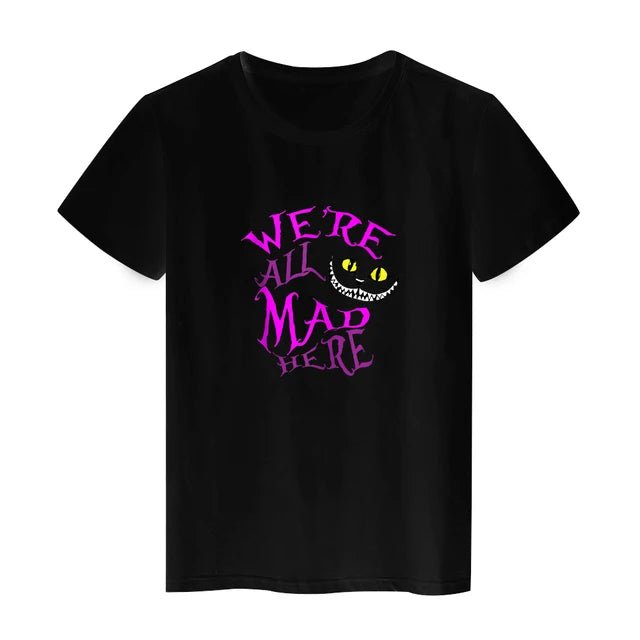We're All Made Here Cheshire Cat Y2k Fashion T-Shirt