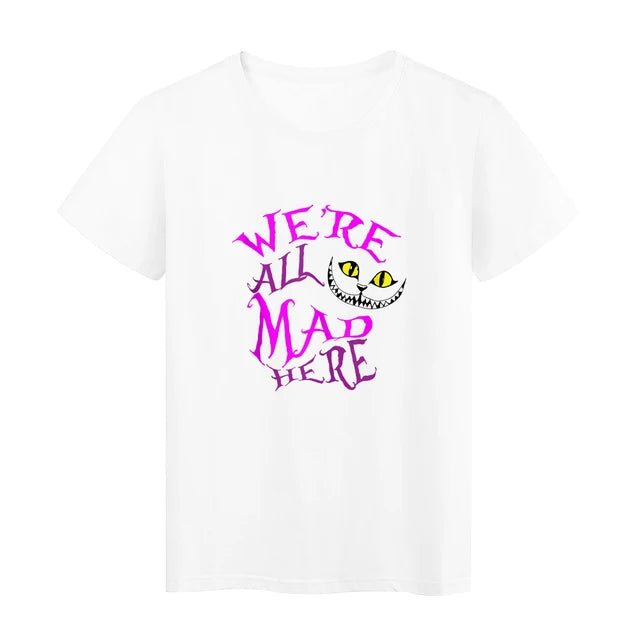 We're All Made Here Cheshire Cat Y2k Fashion T-Shirt
