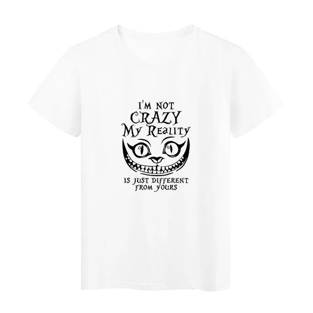 We're All Made Here Cheshire Cat Y2k Fashion T-Shirt
