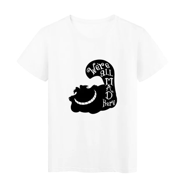 We're All Made Here Cheshire Cat Y2k Fashion T-Shirt